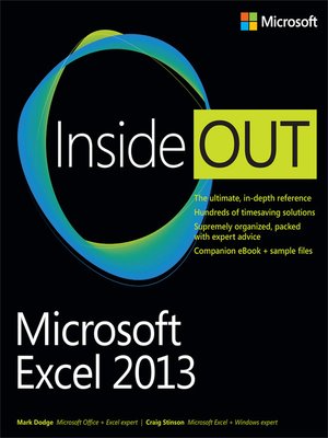 cover image of Microsoft&#174; Excel&#174; 2013 Inside Out